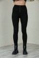 Black Attached Extra High Waist Leggings