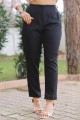 Black Fabric Trousers