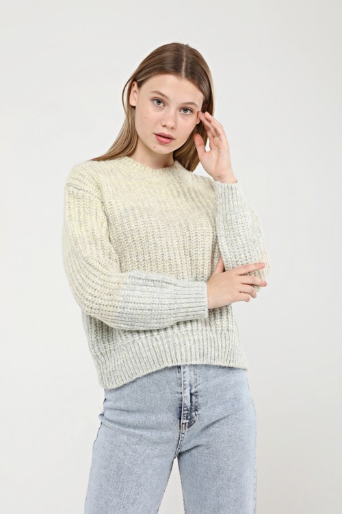 Multi Colored Knitted Sweater